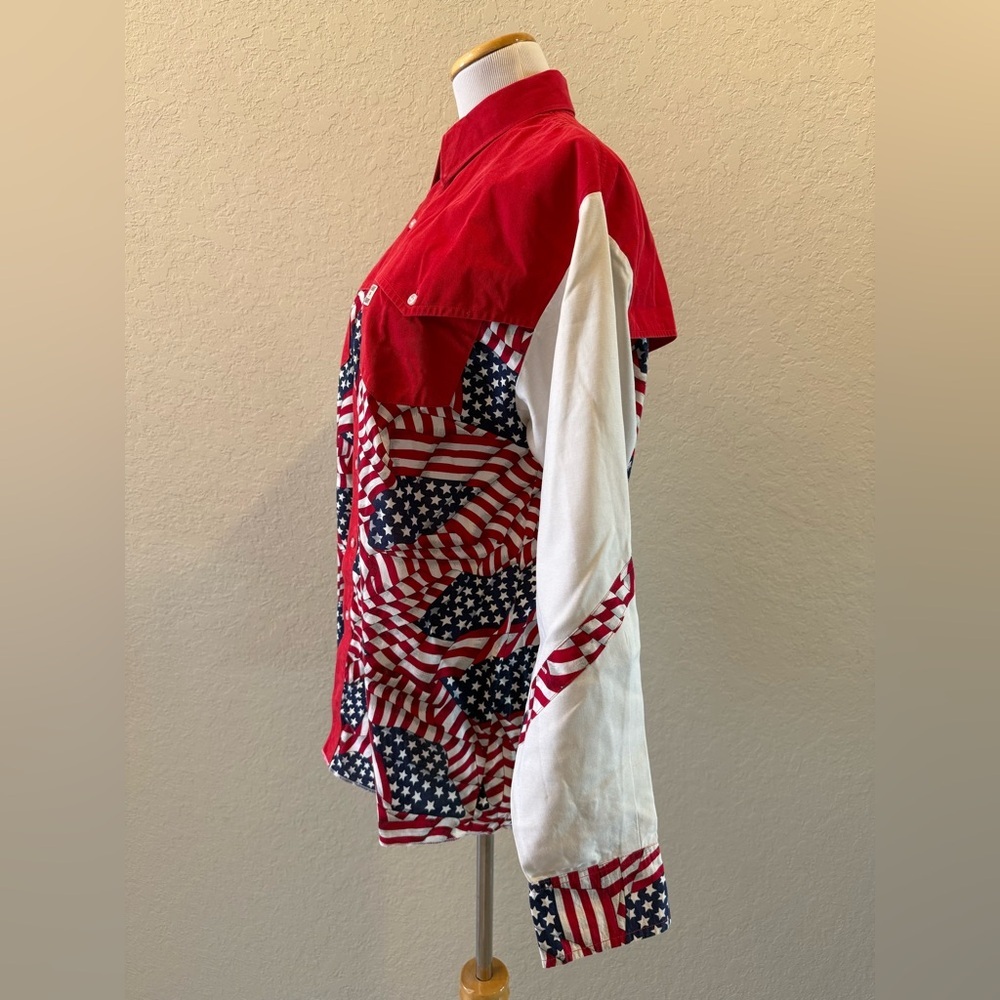 Boot n Scoot American Flag Western Shirt - Picture 5 of 10